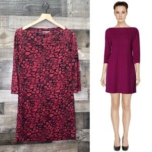 Diane Von Furstenberg Ruri Silk Elegant Red Patterned Dress